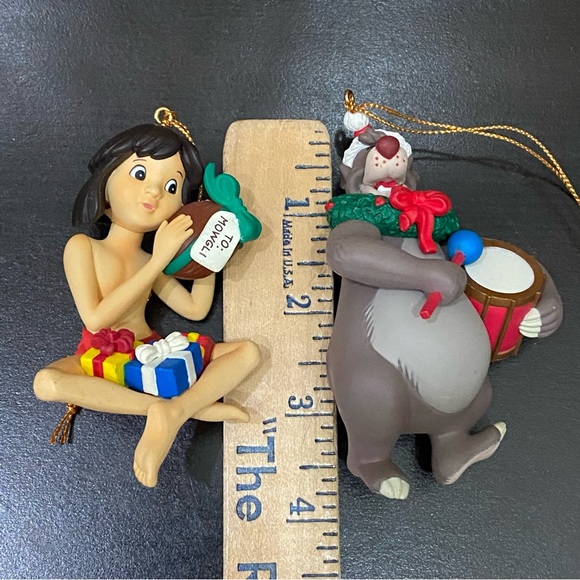 Vintage Disney MOWGLI & BALOO Jungle Book Grolier First Issue Christmas Ornament - Picture 9 of 16